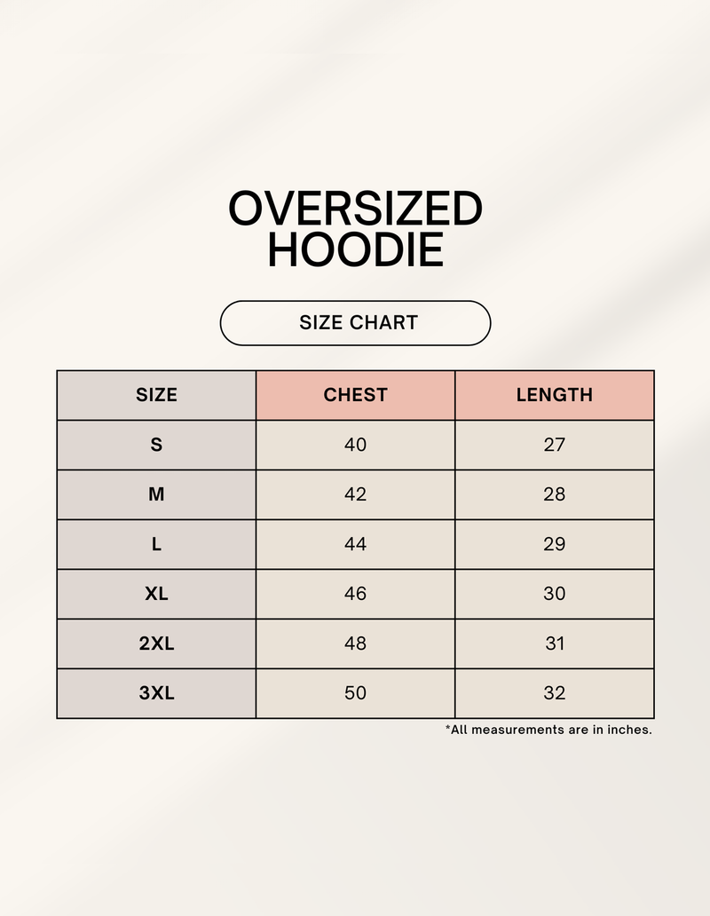 Limited Edition-01 - Uni Oversized Hoodie (Kangaroo Pocket)