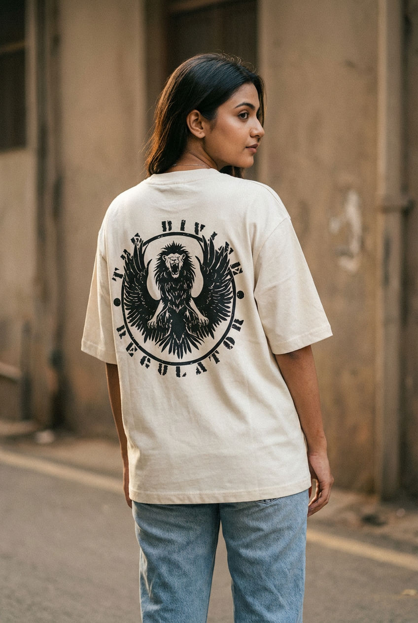 Babbar Sher, Beast mode on, off-white, oversize