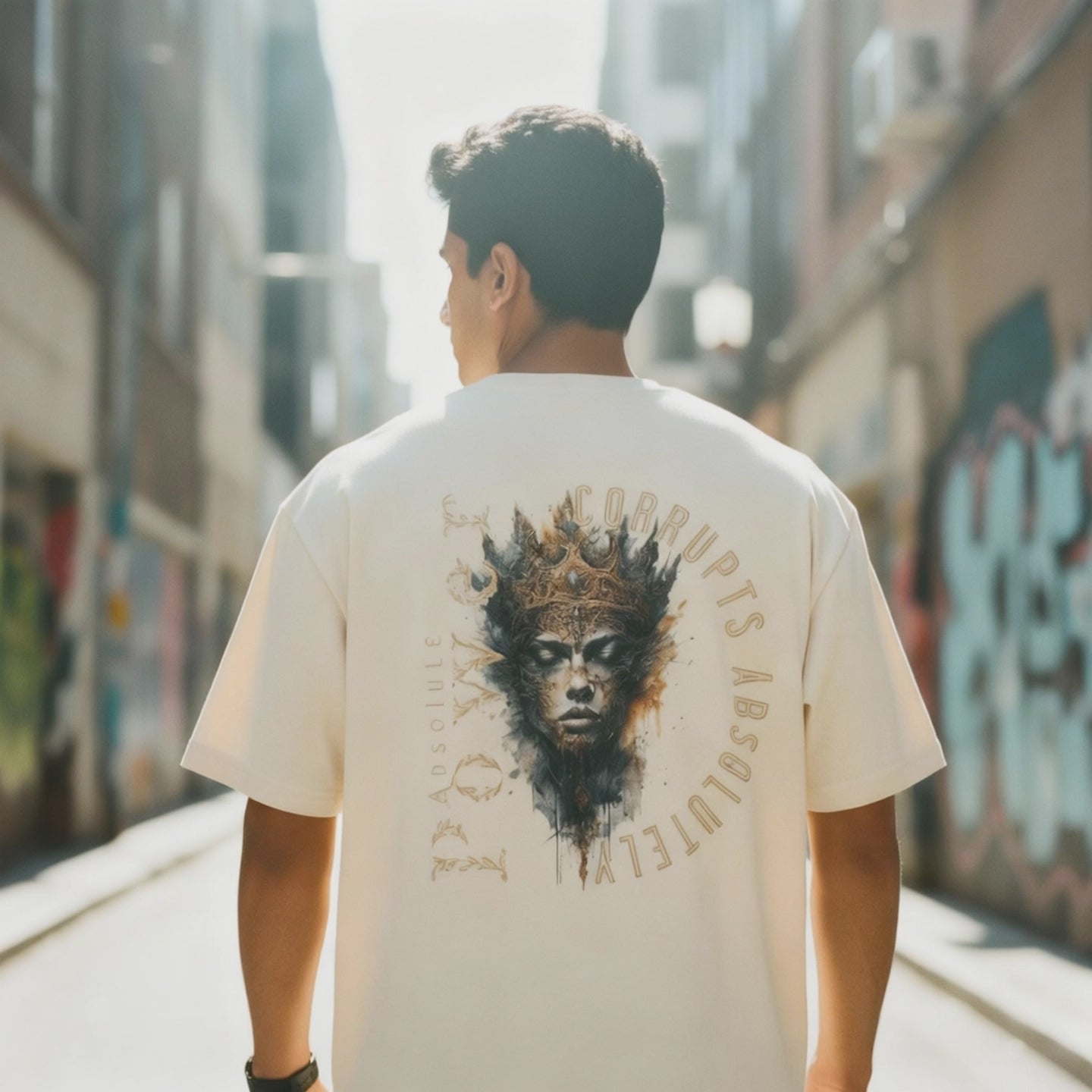 Power Corrupts - Uni Terry Oversized Tee